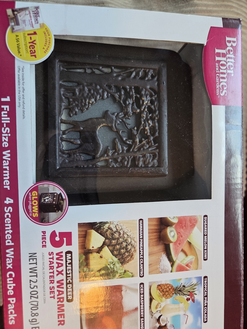 Better Homes And Gardens Majestic Deer Bronze Wax Warmer - Brown